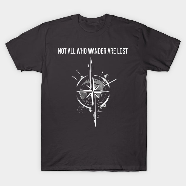 Compass: follow your heart. T-Shirt by Blacklinesw9